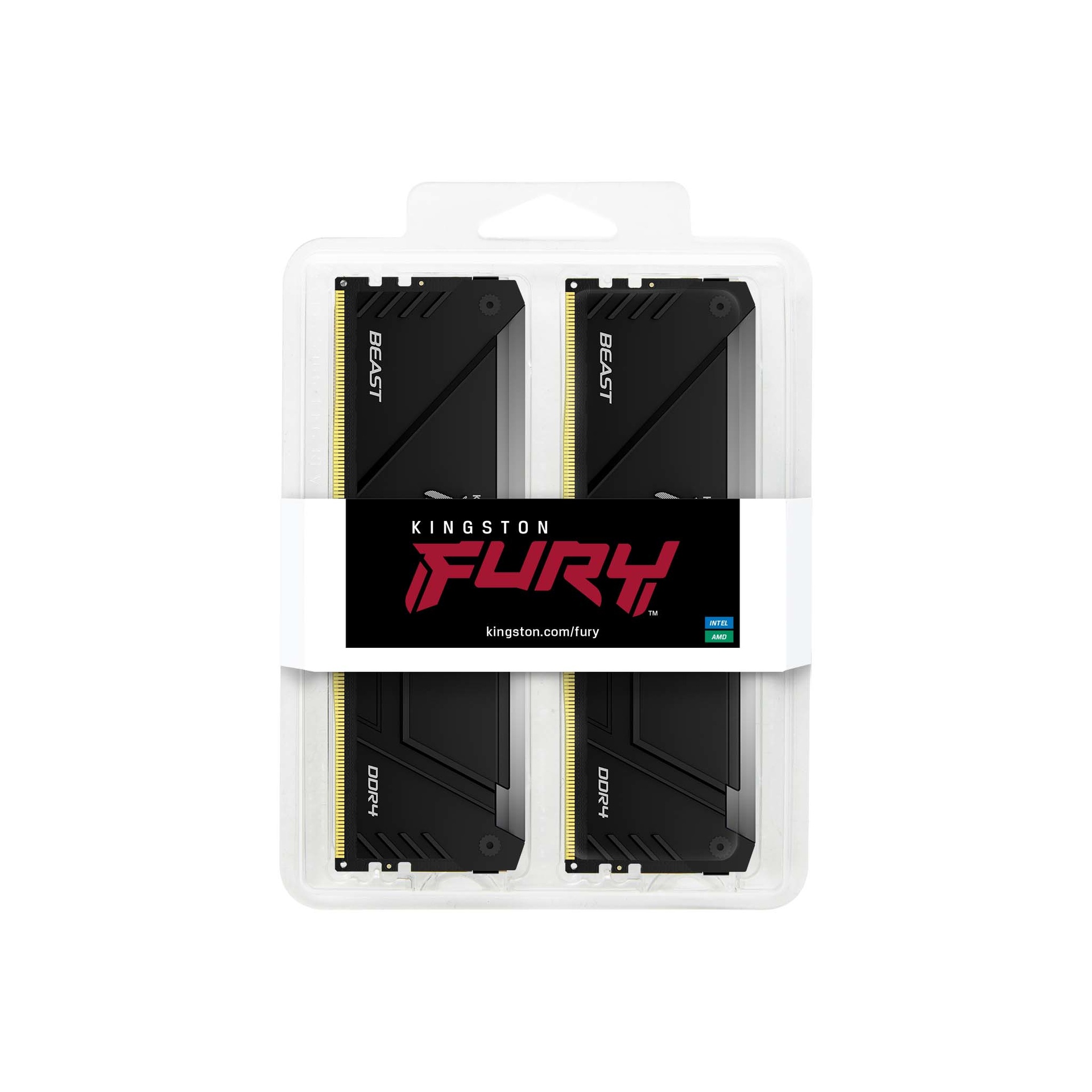 Kingston 32GB 3600MT/s DDR4 CL18 DIMM (Kit of 2)FURY Beast RGB — miniatuur 3