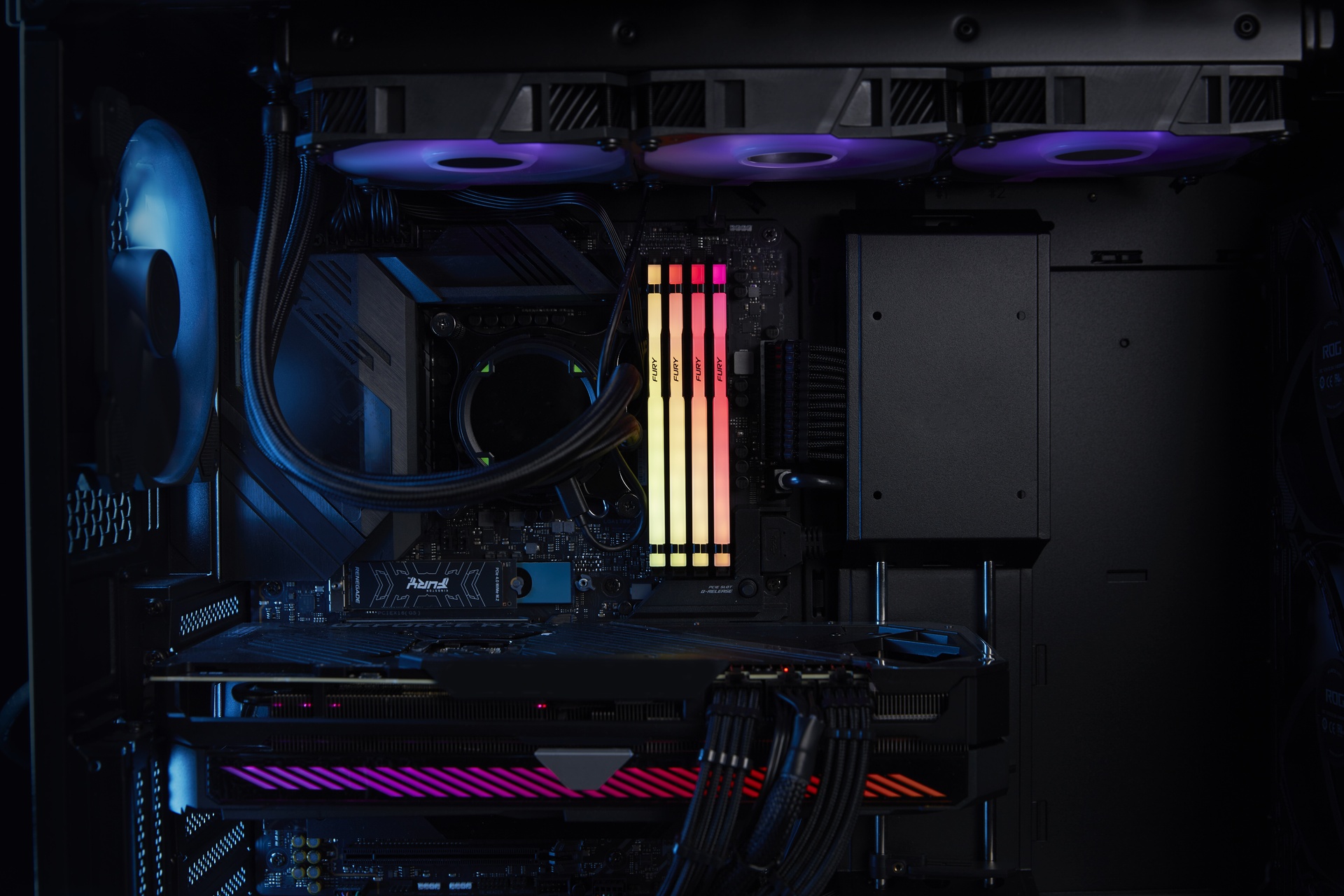 Kingston 32GB 6000MT/s DDR5 CL30 DIMM (Kit of 2)FURY Beast RGB EXPO — miniatuur 7
