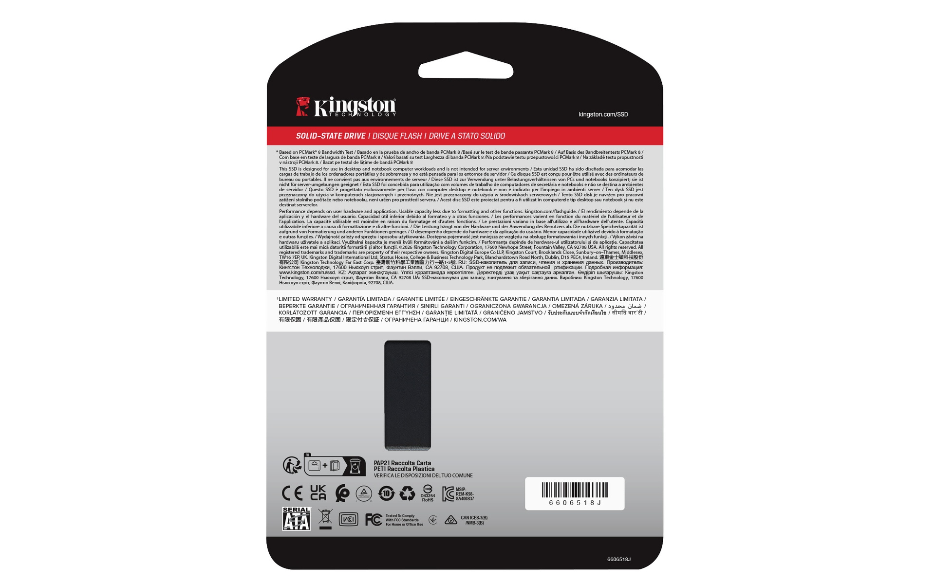 Kingston 480GB A400 SATA3 2.5 SSD (7mm height) AZERTY BE — miniatuur 4
