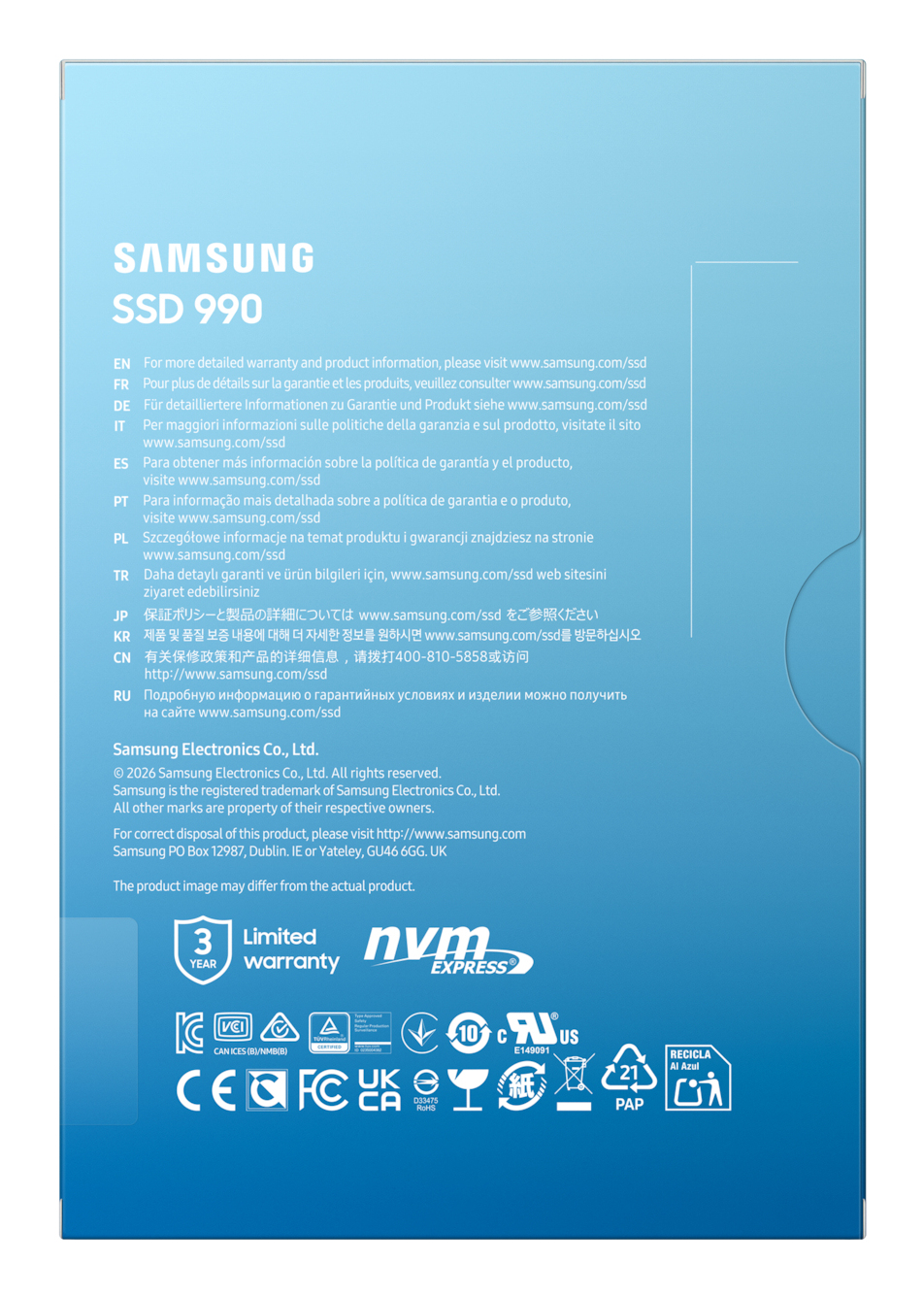 Samsung SSD 990 1 TB M.2 NVME — miniatuur 6