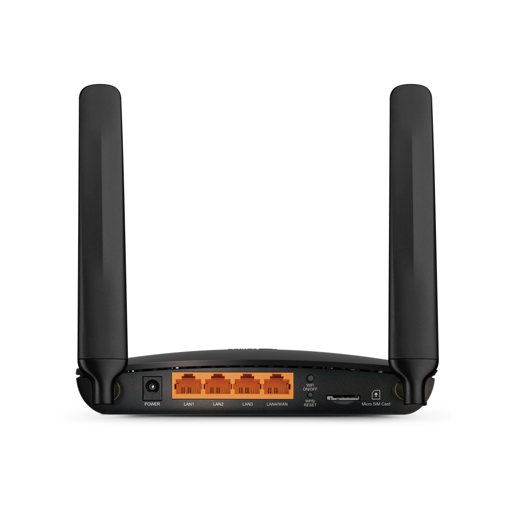 TP-Link AC750 Wireless Dual Band 4G LTE Router Modem  3x 10/100Mbps LAN  10/100Mbps LAN/WAN  300Mbps 2.4GHz  433Mbps 5GHz 3 int. WiFi antenna  2 detachable LTE antenna — miniatuur 3