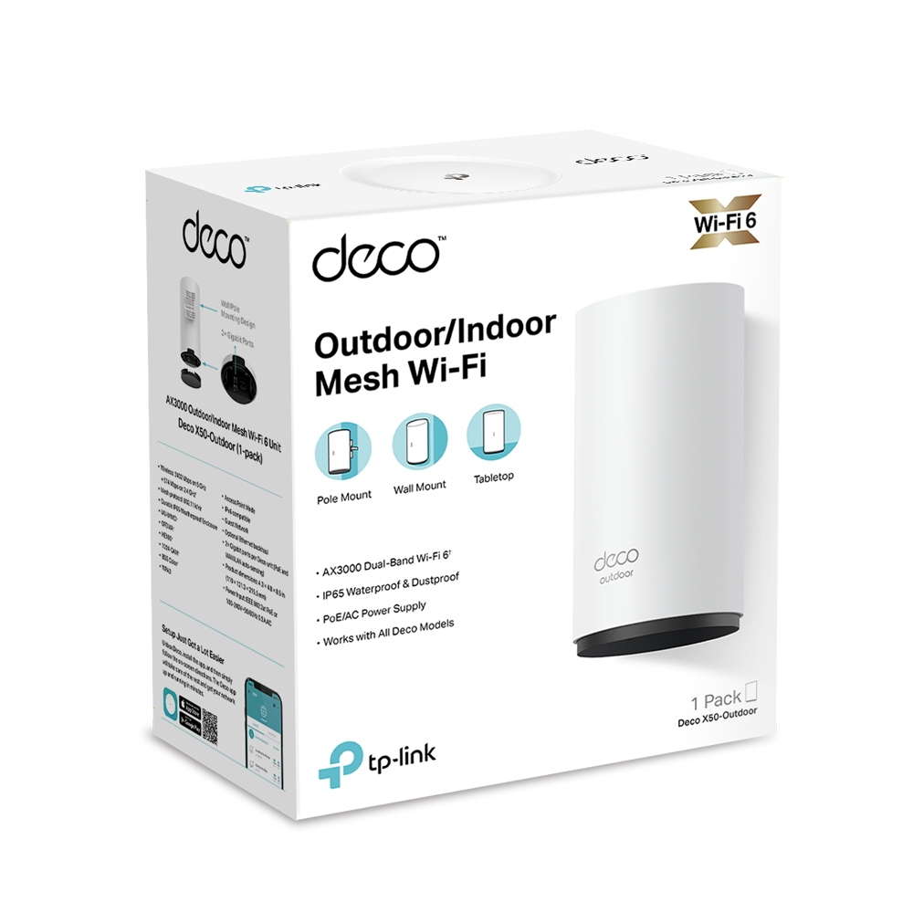 TP-Link AX3000 Outdoor/Indoor Mesh Wi-Fi 6 Unit1 Pack — miniatuur 3