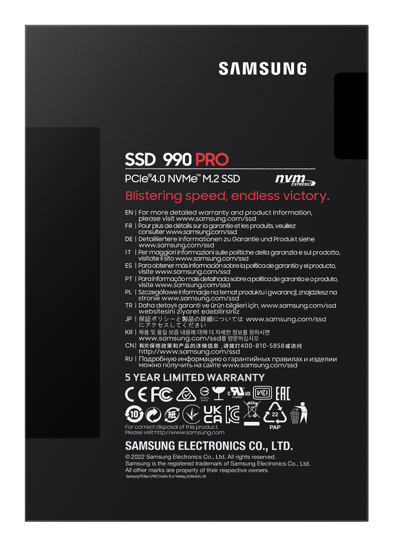 Samsung SSD 990 PRO NVME 1TB — miniatuur 6