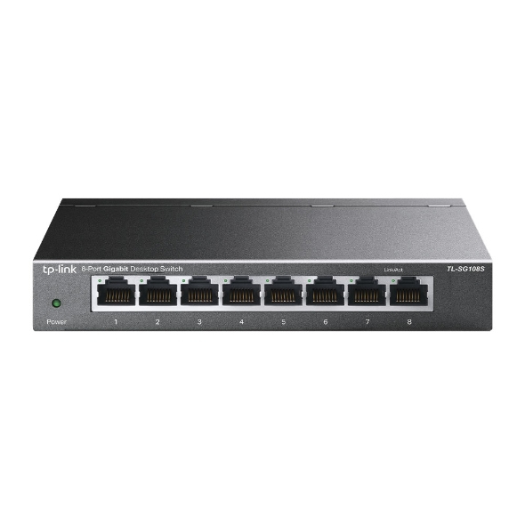 TP-Link 8-port Desktop Gigabit Switch 8 10/100/1000M RJ45 ports steel case