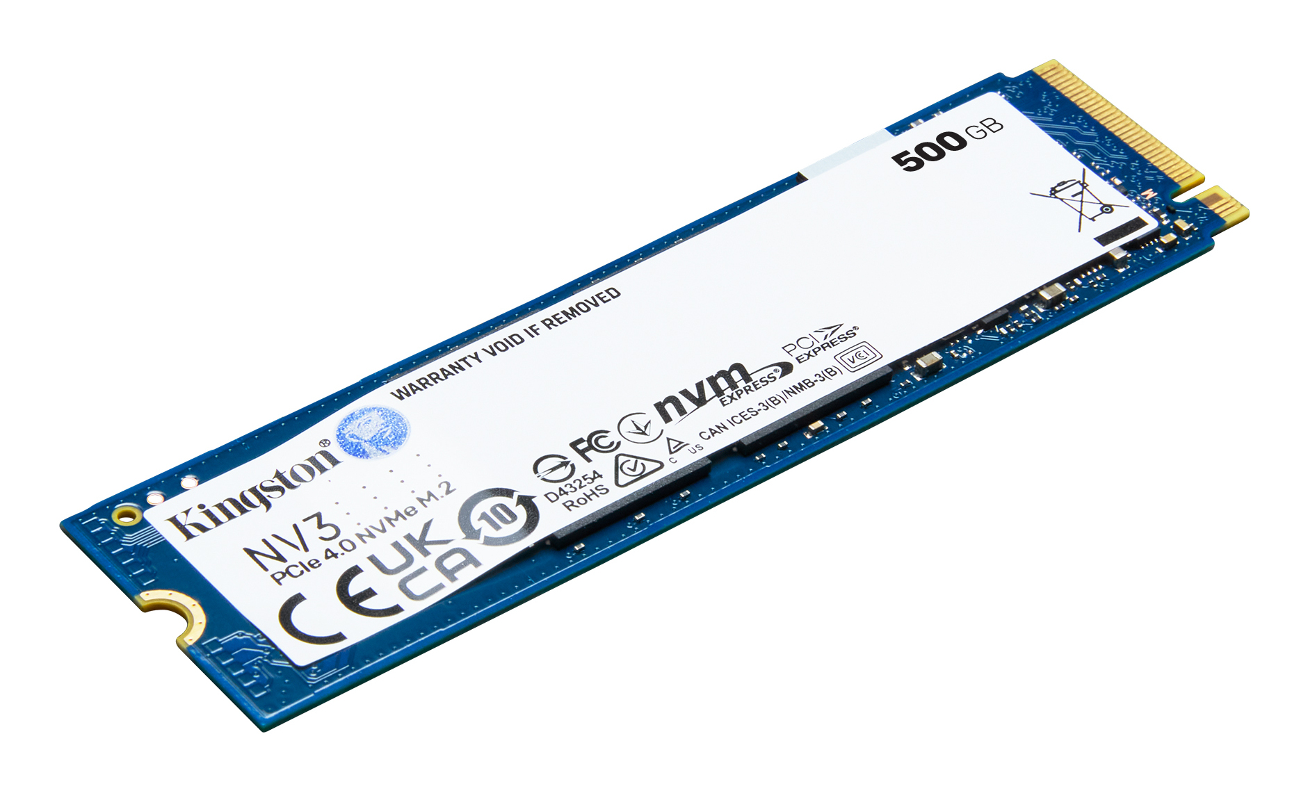 Kingston 500G NV3 M.2 2280 PCIe 4.0 NVMe SSD